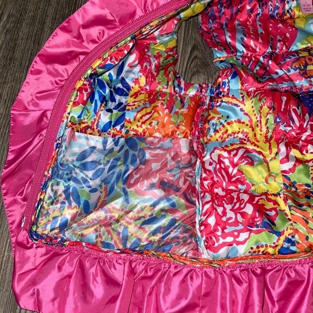 Lilly Pulitzer Pink Ruffle Puffer Vest - Picture 5 of 9